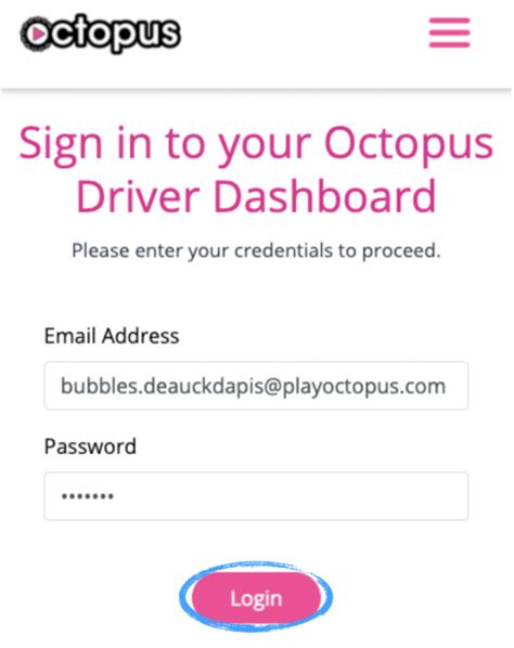 play octopus driver login